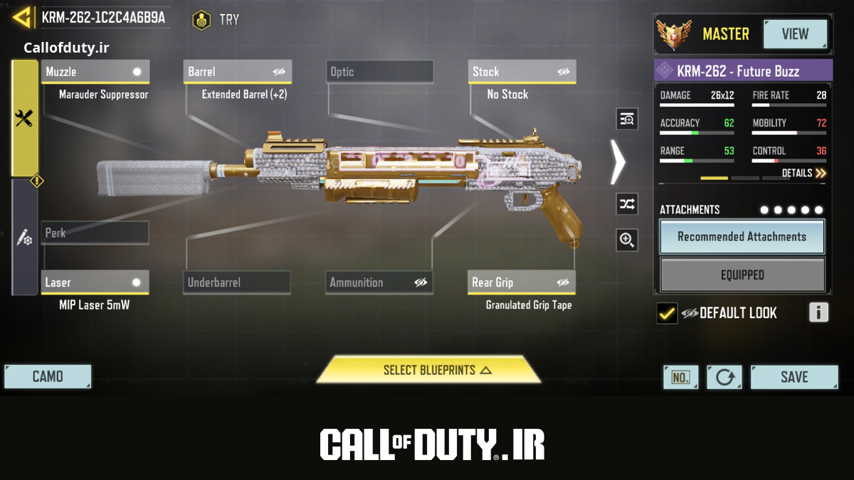 راهنمای کامل اتچمنت اسلحه های کالاف دیوتی موبایل | بهترین اتچمنت ها برای گان های محبوب 6 KRM 262 .سلطان نبرد نزدیک