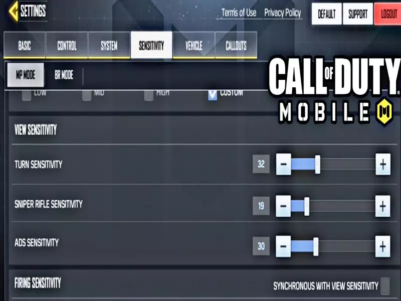 تنظیمات پایه برای بازیکنان تازه‌کار در کالاف دیوتی بتل رویال